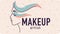 Makeup artist, professional services logotype
