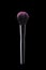 Makeup Brush On Black Background.