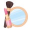 Makeup Cosmetics Accessories lipstick brush mirror