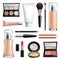 Makeup Cosmetics Realistic Set