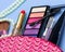Makeup Kit Shows Eye Makeups And Brush