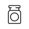 Makeup remover cosmetology container icon vector outline illustration