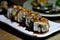 Maki, beef maki or beef roll