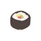 Maki Roll Sushi Japanese Food Vector