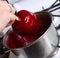 Making a candy apple
