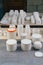 Making and casting decorative dishes and vases from plaster