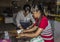 Making coconut candy