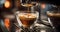 making coffee, espresso pouring, machine prepares coffee, aromatic espresso