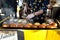 Making french hamburgers at Broadway market , London