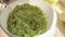 Making guacamole with a fork, avocado recipe, cooking guacamole