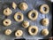 Making of Italian Zeppole pastry