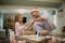 Making Messy Christmas Biscuits With Dad