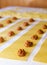 Making tasty italian Ravioli grandi, step by step proces