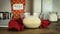 Making yeast dough for baking bread, ingredients and kitchen utensils in the background. Flour in a paper polka dot bag