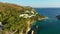 Makris Gialos beach at Argostoli of Kefalonia island in Greece. Spectacular view over beach of Makris Gialos near Lassi, Argostoli