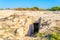 Makronissos tombs near Ayia Napa on Cyprus