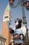 Maks from venice carnival and bell-tower