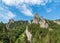 Mala Fatra mountains above Vratna dolina valley in Slovakia with limestone rocks and trees