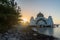 Malacca Straits Floating Mosque During Sunrise