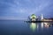 Malacca Straits Mosque at Evening Blue Hour