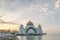 Malacca Straits Mosque (Masjid Selat) during sunrise