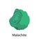 Malachite Copper Carbonate Hydroxid Mineral Vector