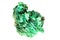 malachite crystal isolated