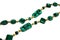 Malachite Emerald chain with green jewels line