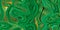 Malachite green and gold seamless marble pattern with psychedelic swirls