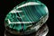 malachite mineral tumbled and polished, generated ai image