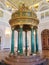 Malachite rotunda in the State Hermitage Museum