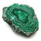 Malachite on white background