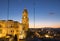 Malaga Cathedral after sunset