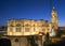 Malaga Cathedral after sunset