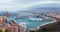 Malaga - City overview of the port