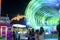 MALAGA, SPAIN - AUGUST, 14: Night lights and fair attractions at