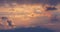 Malaga sunset cloudy sky 4k spain