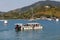 Malagasy freighter ship in Nosy Be bay, Madagascar