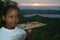 Malagasy girl on the top of Nosy Be