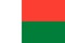 the Malagasy national flag of Madagascar, Africa