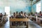 Malagasy school children in classroom, Madagascar