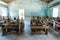 Malagasy school children in classroom, Madagascar