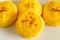 Malai cream, Kesar saffron pedha or peda is a traditional Indian sweet made from rich creamy milk khoya