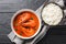 Malai curry dish combines prawns with coconut milk, onion, ginger, garlic paste, tomato, and ground spices and is served with