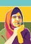 Malala Yousafzai pop art