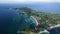 Malapascua Island Seashore in Cebu, Philippines. Sulu Sea, Boats and Beautiful Seascape in Background VI