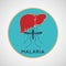 MALARIA vector logo icon