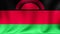 Malawi Flag. Background Seamless Looping Animation. 4K High Definition Video.
