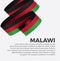 Malawi flag for decorative.Vector background