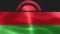 Malawi flag - realistic waving fabric flag